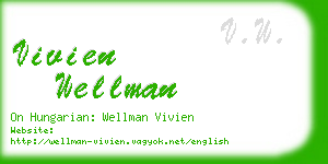 vivien wellman business card